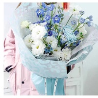 Papier d'emballage pour fleurs Ouya à imprimé léopard imperméable, papier pour fleuristes, emballage de bouquets floraux, matériel d'emballage cadeau, vente en gros
