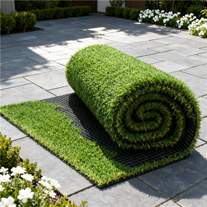 야외 스포츠 인조 잔디 롤 합성 축구장 잔디 녹색 카펫 인조 잔디 하이브리드 내구성 - Product Image 1