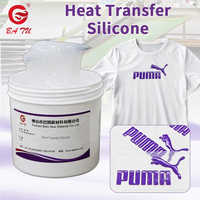 Colle silicone à transfert thermique, forte adhérence, sans décalage pour l'impression textile par transfert