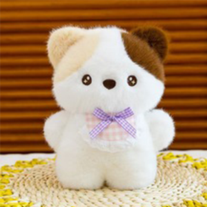 Peluche personnalisée de chat de dessin animé de 8 pouces, jouet en peluche doux en coton PP, animaux en peluche pour machines à griffes - Product Image 1