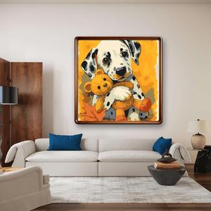 <span class=keywords><strong>Peinture</strong></span> HJ prête à être expédiée, super bon marché, déjà encadrée, taille du cadre 20x20cm, <span class=keywords><strong>peinture</strong></span> acrylique à pigments 5ML par numéros pour cadeaux - Product Image 1