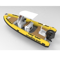 Grande promotion : yacht sportif en aluminium de 6,4 m, RIB 640 Zodiac, bateau de 21 pieds, moteur hors-bord, capacité de 11 personnes