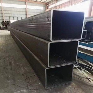 Ống thép hình chữ nhật và hình vuông ASTM A500 s355j2h 40x40 60x60 150x150 cho tường Rèm của tàu cao tốc Ống vuông màu đen - Product Image 5