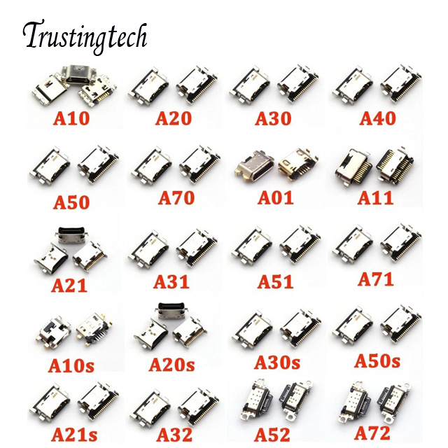 サムスンA10A20A30用USB充電ポートドックコネクタサムスンA40A50 A60A70用充電器ソケットジャック