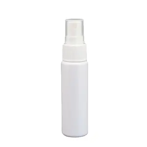 Popular for brands custom empty plastic 30ml 60ml perfume atomizer spray bottle white plastic PET bottle with pump sprayer