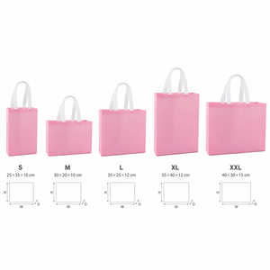 Sac fourre-tout non tissé personnalisé avec logo, à longues poignées, recyclable, réutilisable, pour courses, écologique, sac promotionnel, sac cadeau - Product Image 3