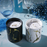 Neue Produkt duft kerze im bunten Glas