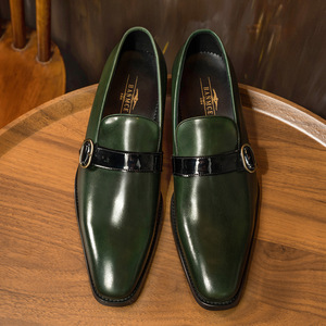 Zapatos de Negocios de Alta Gama - Zapatos de Hombre Modernos con Cordones Antideslizantes, Suela Plana, Estilo Oxford, Casuales y Formales, de Cuero Genuino Suave - Product Image 2