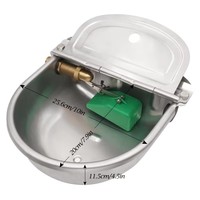 Abreuvoir automatique en acier inoxydable et cuivre pour bovins, chevaux et moutons