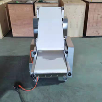 QDMECH propose une machine à rouler la pâte à pizza en acier inoxydable, machine à étaler la pâte à pain commerciale