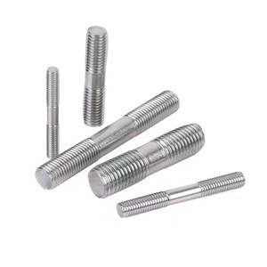 GB tiêu chuẩn 304 thép không gỉ <span class=keywords><strong>Stud</strong></span> bu lông Hai đầu kết nối răng mở rộng vít <span class=keywords><strong>Stud</strong></span> ren thanh M3-M10 đồng bằng 50mm 100mm - Product Image 1