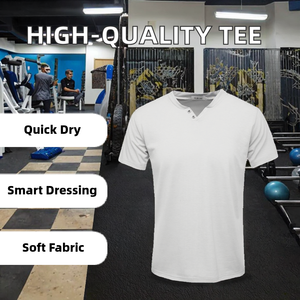 Camiseta Deportiva Oxford Lisa Estampada de Alta Calidad, 260GSM, Cuello Redondo, para Hombre, Personalizable, Hombros Caídos, Manga Corta, Estilo Urbano - Product Image 2