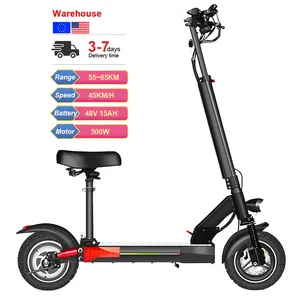 EU US Warehouse Free shipping door to door 500W e scooter foldable two wheeled adult electric scooter