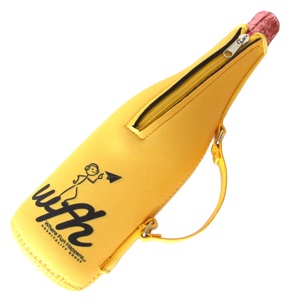 Custom Neoprene Zip-Up Wine Cooler Bags with Striped Pattern Insulation Sleeves & Leather Handle for Beer & Champagne <b>Bottle</b> - Product Image 6