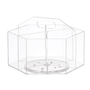 Oem Acrylic mặt nạ phân vùng Kệ đính cườm lưu trữ đồ trang sức hộp bàn trang điểm cho phòng ngủ và phòng tắm kệ trưng bày - Product Image 3