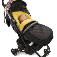 Poussette chaude en laine mérinos Premium pour sac de couchage pour bébé chancelière