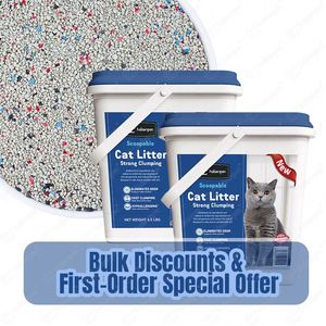 Arena para Gatos de Roca Volcánica Absorbente de Aglutinación Rápida, Sin Polvo, 99.9% Libre de Polvo, Precio Competitivo - Product Image 1