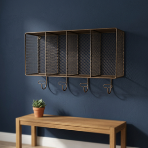 Corner Storage Metal <b>Mounted</b> <b>Wall</b> <b>Shelf</b> With Black Powder Corner Storage Metal <b>Mounted</b> <b>Wall</b> <b>Shelf</b> With Black Powder - I H C - Product Image 1