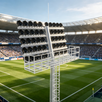 Projecteur LED extérieur à mât haut de 25m 30m pour stades, ports et éclairage extérieur de grandes surfaces