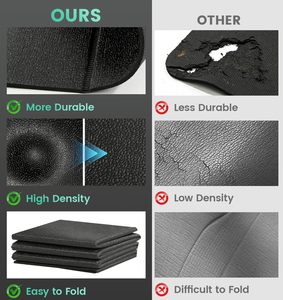 Tapis de marche pour tapis, tapis de tapis roulant pliable pour sols durs, tapis de protection haute densité pour vélo - Product Image 4