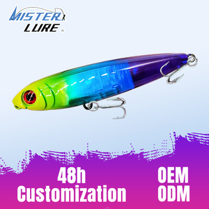 MISTER LURE Esca Rigida a Forma di Matita 85mm 10.8g con Occhi 3D in Plastica ABS, Forte Riflessione - Product Image 1