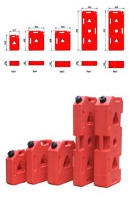 Fabbrica diretta commerciale 5 galloni Heavy Duty Jerry può contenitore di combustibile di plastica universale per Offroad, moto, campeggio - Product Image 4