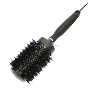 Logo personnalisé en Nylon mélangé avec poignée en caoutchouc, brosses rondes ioniques à double poils pour <span class=keywords><strong>coiffeur</strong></span> professionnel - Product Image 3