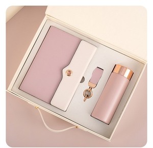 Luxury PU Leather Notebook <b>Gift</b> <b>Set</b> A5 Green with Keych and Water Bottle Elegant Office Stationery <b>Gift</b> Box Green Ping <b>Gift</b> <b>Sets</b> - Product Image 3