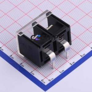 KF78R-13.0-2P Barrier Terminal Block Bent Lead Through Hole,P=13mm Connector With Cover Plate 13mm 1x2P Right Angle Pin - Product Image 2