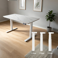 Mécanisme de bureau électrique intelligent à moteur unique Hetium, moderne et ergonomique, pour bureau assis-debout