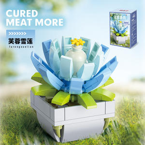 Offre Spéciale ABS plastiques MOC bricolage briques Rose tournesol <span class=keywords><strong>Bouquet</strong></span> immortel rempotage lys pissenlit fleur Mini blocs <span class=keywords><strong>de</strong></span> construction jouets - Product Image 5