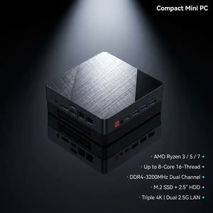 Nueva Mini <span class=keywords><strong>PC</strong></span> Portátil para Juegos con CPU AMD R5-4500U, 16GB/32GB de RAM, 256/512 SSD, Mini Ordenador para Gamers - Product Image 1