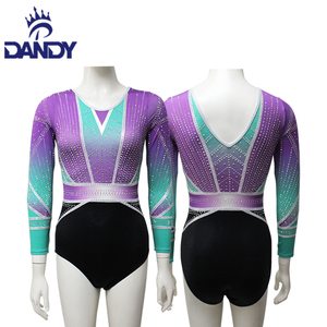 Nuevo <span class=keywords><strong>traje</strong></span> de mallas para niños con diamantes, ropa de ejercicio de baile para niñas, leotardos transpirables de <span class=keywords><strong>gimnasia</strong></span> <span class=keywords><strong>rítmica</strong></span> para niñas - Product Image 3