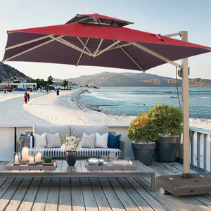 Grands parasols extérieurs en porte-à-faux romains pour balcons hôtels parcs terrasses cours villas jardins