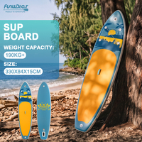 Planche de SUP gonflable extra large 335 cm 190 kg pour usage familial, robuste, idéale pour le dropshipping en lac, rivière et jeux aquatiques