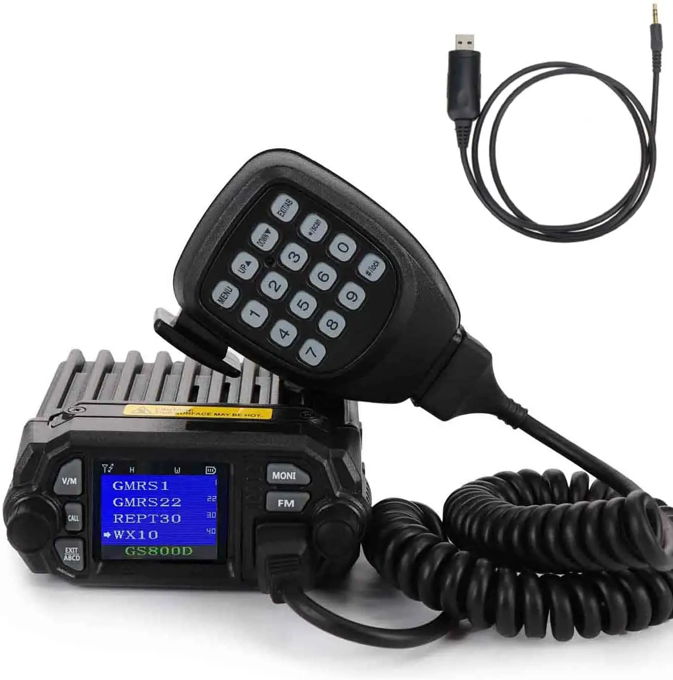 GMRS Radio Di Động 20 Watt QYT GS800D GMRS Repeater Kênh Hai Chiều Radio Dual Band Quét Receiver VHF136-174 / UHF 400-470mh
