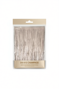 Cortinas de Organza Color Champán DS-013, Pliegues Tipo Lápiz, Cortinas Transparentes Modernas para Sala de Estar, Aptas para Todas las Estaciones - Product Image 1