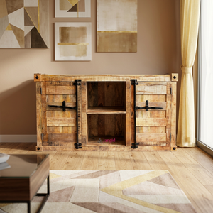 Meuble TV en bois de manguier massif récupéré, meuble de rangement pour hôtel et maison, buffet de salon, <span class=keywords><strong>prix</strong></span> d'usine en gros - Product Image 5