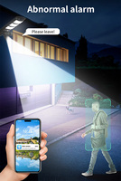 Lampu Jalan Tenaga Surya 20W dengan Kamera Keamanan 8MP HD, Penglihatan Malam, Sensor Gerak PIR, Alarm, Audio Dua Arah, Cloud, Warna Penuh, untuk Halaman