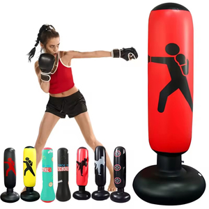 Ensemble <span class=keywords><strong>de</strong></span> sacs <span class=keywords><strong>de</strong></span> frappe gonflables en PVC pour enfants, remplissage <span class=keywords><strong>de</strong></span> sable/eau, durable, 160 cm, portable pour l'entraînement <span class=keywords><strong>de</strong></span> <span class=keywords><strong>boxe</strong></span>/karaté/taekwondo/MMA - Product Image 2