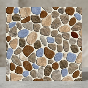 Carreaux de porcelaine résistants de série de poinçon 30x30cm conception indienne extérieure de poinçon profond de Matt - Product Image 4