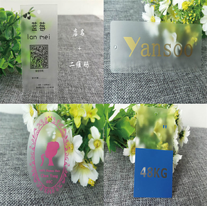 Tùy Chỉnh Quần Áo Tay Thẻ Trong Suốt PVC Treo Thẻ Nhựa Frosted Trống Quần Áo Thương Hiệu Không Thấm Nước May Treo Thẻ - Product Image 3