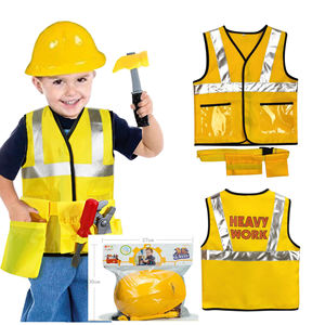 Uniforme Profesional de Ingeniero, Chaleco de Juego de Roles, <span class=keywords><strong>Disfraz</strong></span> de Trabajador de la Construcción para Halloween con Juego de Herramientas - Product Image 2