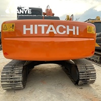 Excavatrice sur chenilles Hitachi 120 d'occasion du Japon, faible nombre d'heures de travail, 12 tonnes, avec godet de 0,52 m³, moteur Isuzu authentique de 66 kW, pour la construction