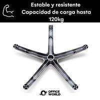 Base de chaise de bureau robuste en alliage d'aluminium certifiée BIFMA, base 5 étoiles, vente en gros