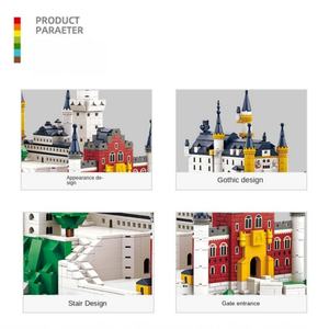 Bloques de Construcción del Castillo de Neuschwanstein, Juguete Educativo de Construcción para Niños y Adultos, Modelo Arquitectónico, Venta al Por Mayor - Product Image 4