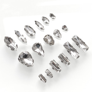 Đồ Trang Sức Phụ Kiện Thủy Tinh Hạt Claw Kim Cương Rhinestone Pha Lê Cho Tự Làm Váy Cưới Phụ Kiện Khâu Tay Đính Cườm Loose Hạt - Product Image 1