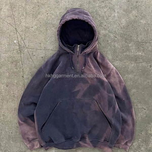 Sudadera con Capucha Oversize de Algodón 100% Estilo Vintage, 500 Gsm, Tejido French Terry, Lavado Ácido, Gris con Bordado - Product Image 2