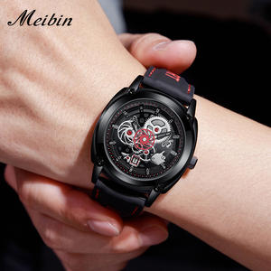 Sport Style Men's <b>Silicone</b> Watch Durable <b>Waterproof</b> Quartz Wristwatch for Outdoor Use - Product Image 2