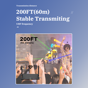 New Model Dual Channels Rechargeable Cheap UHF <strong>Wireless</strong> <strong>Microphone</strong> with <strong>Bluetooth</strong> Function for Outdoor Party - Product Image 5
